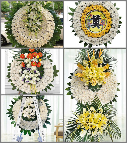 山东青岛平度市大泽山镇钟家村花圈速递